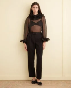 Women BODE Boo Ruffle Top