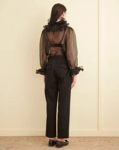 Women BODE Boo Ruffle Top
