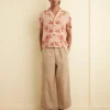 Men BODE Bougainvillea Short Sleeve Shirt