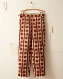 Men BODE Bouquet Cloth Quilt Trousers