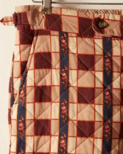 Men BODE Bouquet Cloth Quilt Trousers