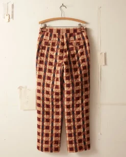 Men BODE Bouquet Cloth Quilt Trousers