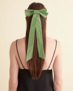 Women BODE Bow Barrette - Green