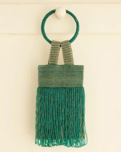 Women BODE Bracelet Evening Bag - Blue/Green