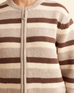 Women BODE Brewster Cardigan /Brown