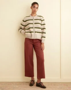 Women BODE Brewster Cardigan /Green