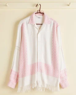 Men BODE Bubblegum Spiral Long Sleeve Shirt - Xs/S