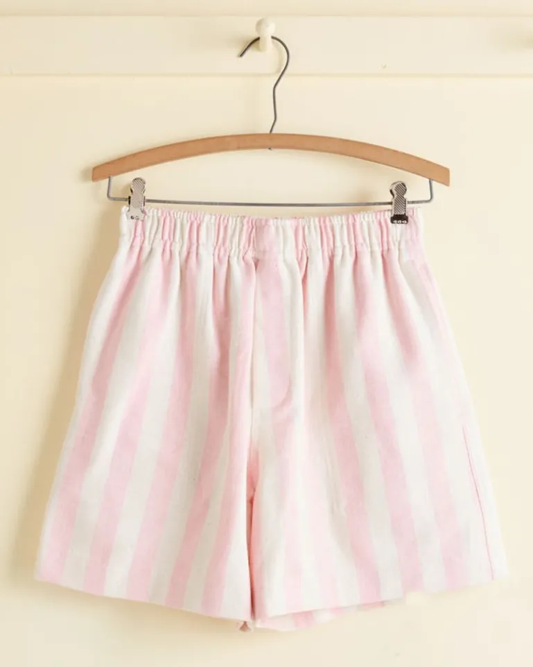 Men BODE Bubblegum Stripe Shorts - Xs