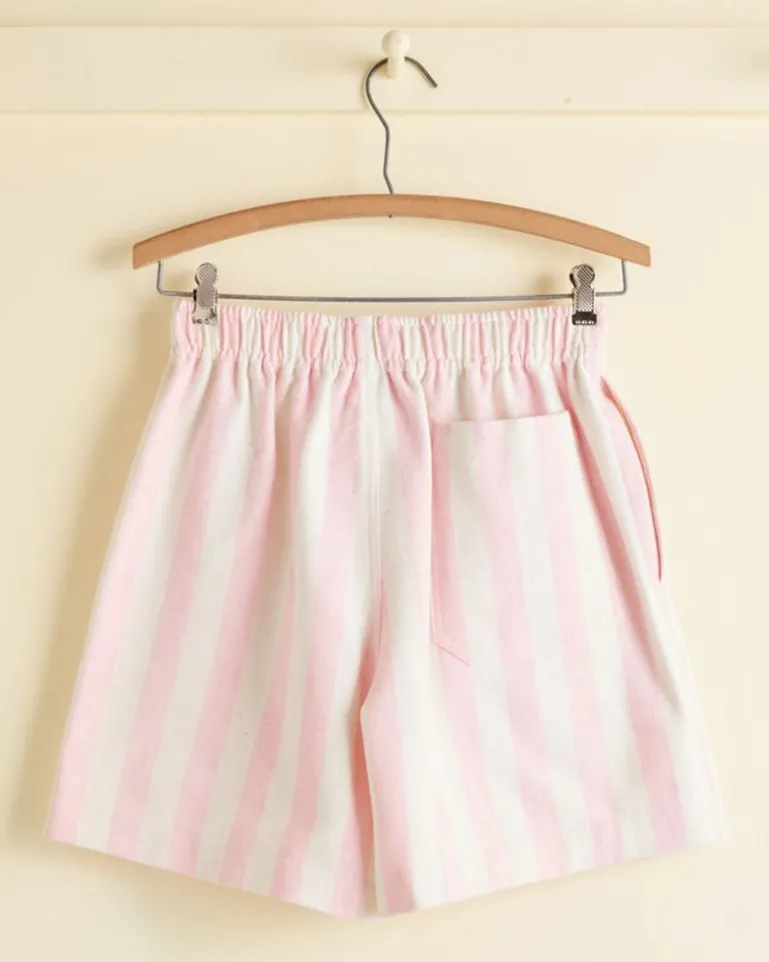 Men BODE Bubblegum Stripe Shorts - Xs
