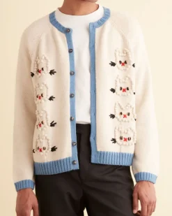 Men BODE Calico Cardigan