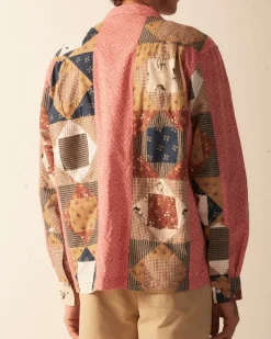 Men BODE Calico This And That Long Sleeve Shirt