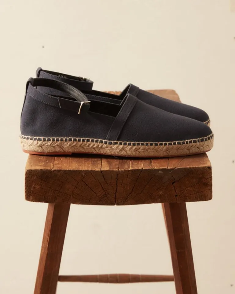 Men BODE Canvas Slip-On Espadrille - Navy