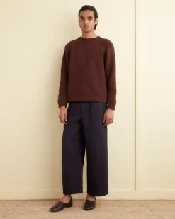 Men BODE Cashmere Crewneck - Cinnabar