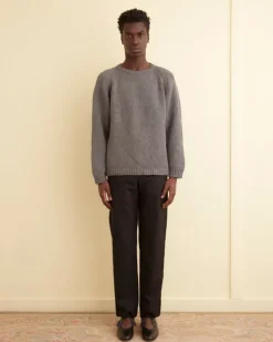 Men BODE Cashmere Crewneck - Grey