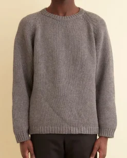 Men BODE Cashmere Crewneck - Grey