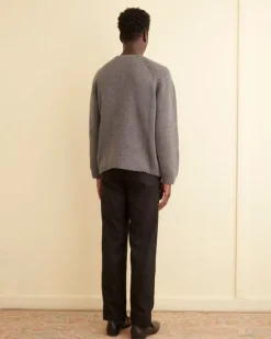 Men BODE Cashmere Crewneck - Grey