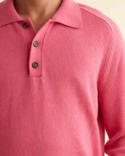Men BODE Cashmere Polo - Pink