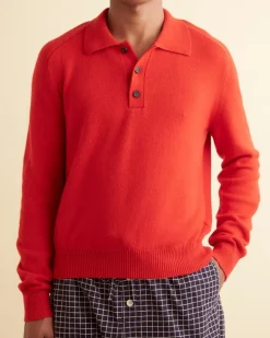 Men BODE Cashmere Polo - Red