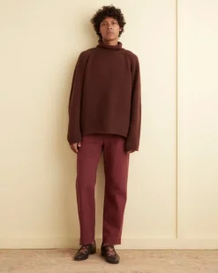 Men BODE Cashmere Rollneck - Cinnabar