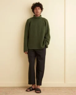 Men BODE Cashmere Rollneck - Green