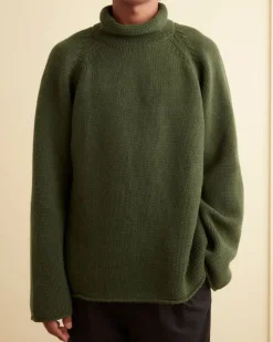 Men BODE Cashmere Rollneck - Green