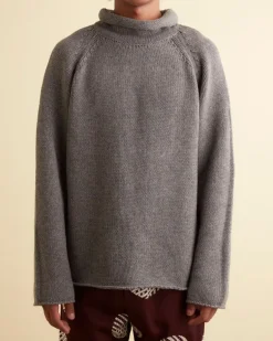 Men BODE Cashmere Rollneck - Grey
