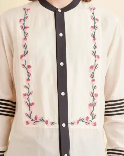 Men BODE Cherry Blossom Stripe Tunic