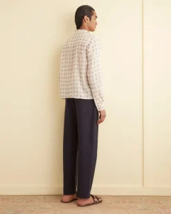 Men BODE Chrystie Weave Long Sleeve Shirt