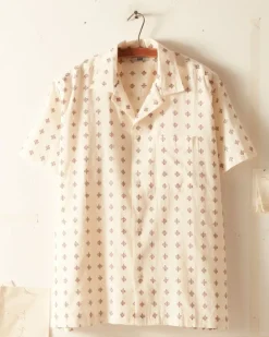Men BODE Chrystie Weave Short Sleeve Shirt