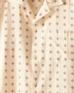 Men BODE Chrystie Weave Short Sleeve Shirt