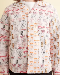 Men BODE Clinton Street Label Overshirt