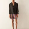 Men BODE Club Stripe Rugby Shorts