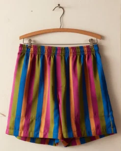 Men BODE Club Stripe Rugby Shorts