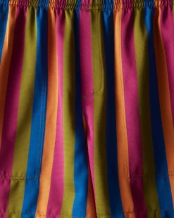 Men BODE Club Stripe Rugby Shorts