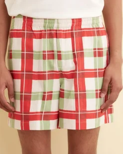 Men BODE Complementary Plaid Shorts