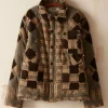 Men BODE Corduroy Nine Patch Quilt Jacket