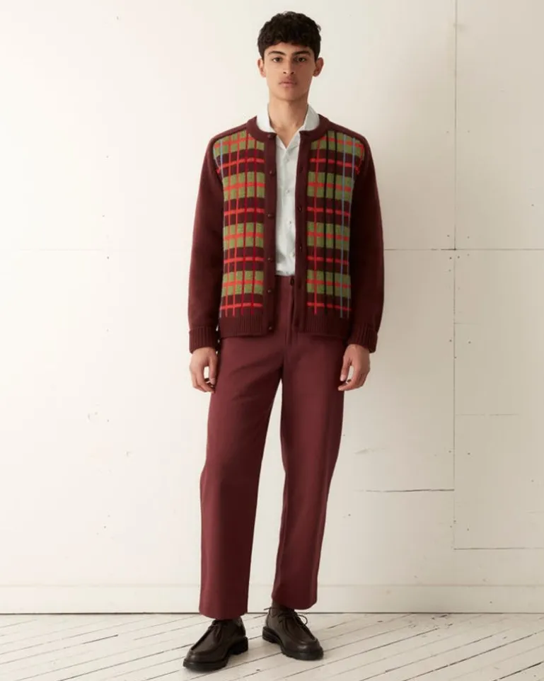 Men BODE County Plaid Cardigan