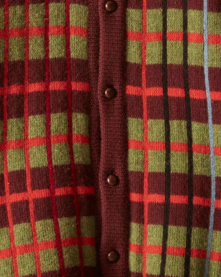 Men BODE County Plaid Cardigan