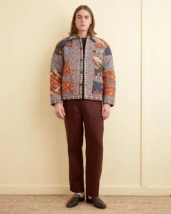Men BODE Criss-Cross Quilt Jacket
