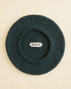 Women BODE Crochet Beret - Green
