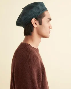Women BODE Crochet Beret - Green