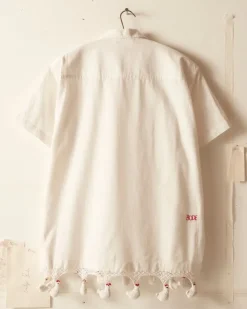 Men BODE Crochet Chick Short Sleeve Shirt