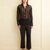 Men BODE Crochet Fringe Shirt
