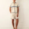 Men BODE Crochet Ladderwork Short Sleeve Shirt