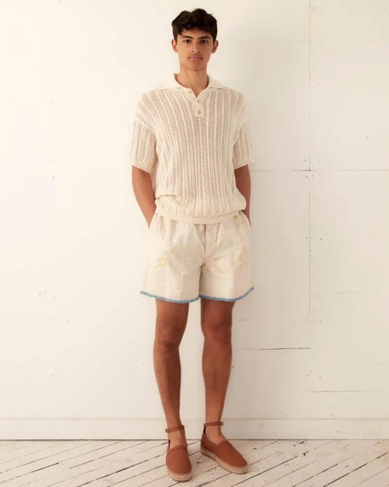 Men BODE Crochet Ladderwork Shorts
