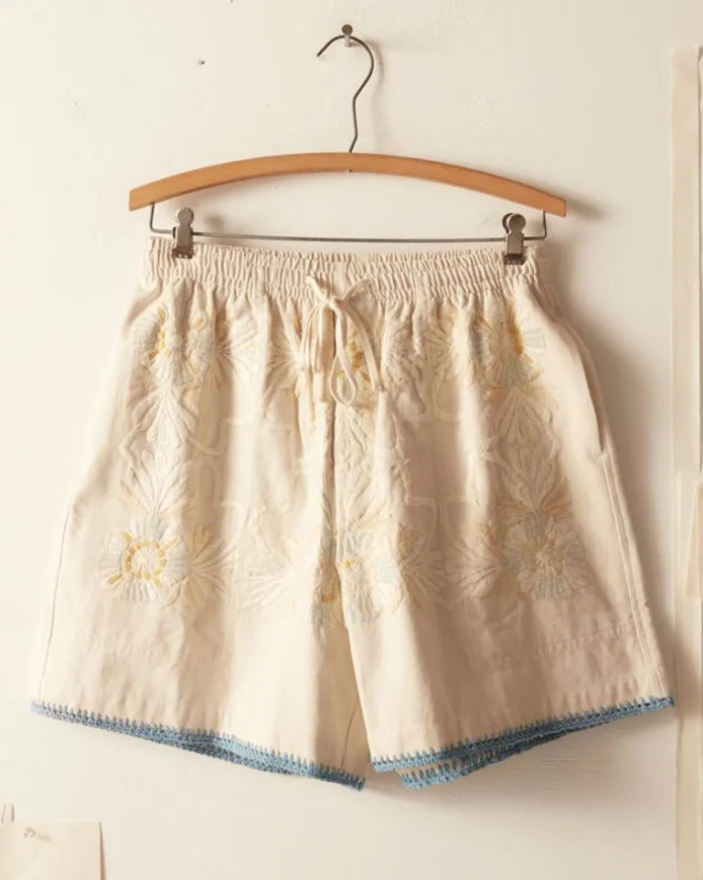 Men BODE Crochet Ladderwork Shorts