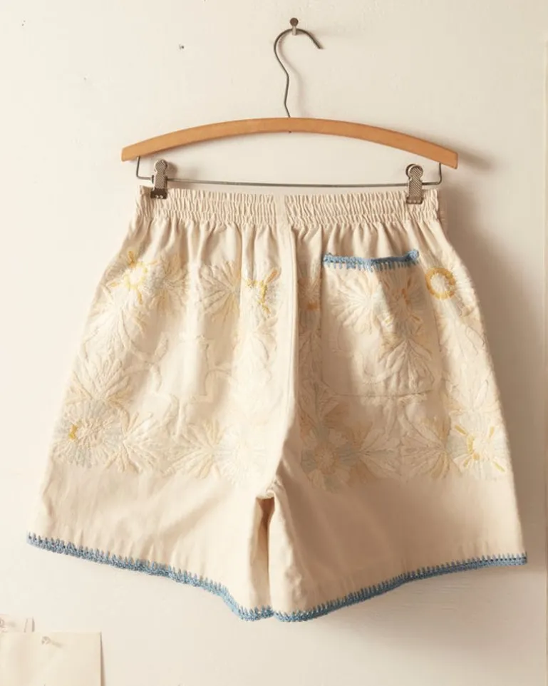 Men BODE Crochet Ladderwork Shorts