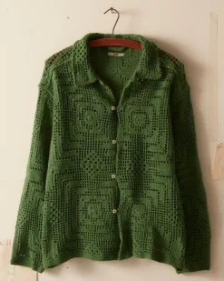 Men BODE Crochet Overshirt