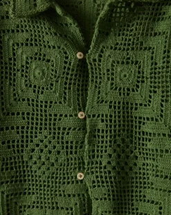 Men BODE Crochet Overshirt