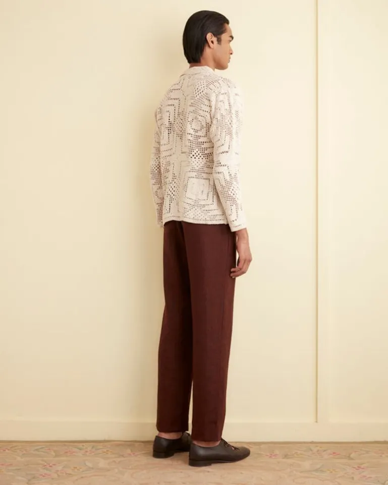 Men BODE Crochet Shirt